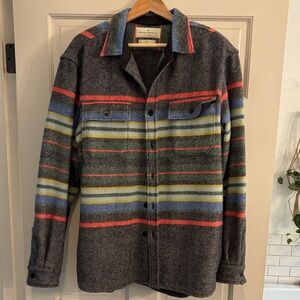 Imogene and Willie Multicolor Striped Wool Jacket